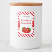 Strawberry Smoothie Lebensmitteletikett (Vorderseite)