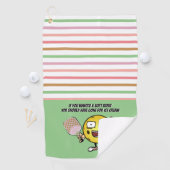 Strawberry Soft Serve Ice Pickleball Golfhandtuch (Insitu)