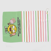 Strawberry Soft Serve Ice Pickleball Golfhandtuch (Horizontal)