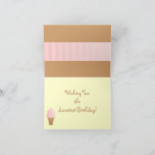 Strawberry Soft Serve Karte (Innenseite)