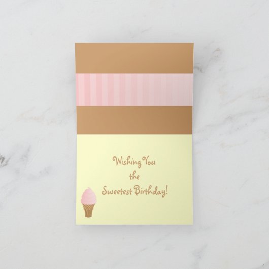 Strawberry Soft Serve Karte (Innenseite)