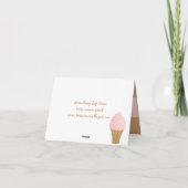 Strawberry Soft Serve Karte (Rückseite)