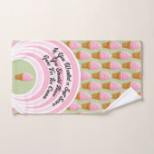 Strawberry Soft Serve Pickleball Sweet Pink Green Handtuch (Handtuch)