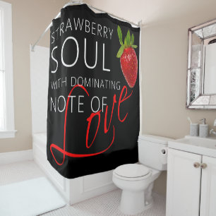 Strawberry Soul Dark Duschvorhang