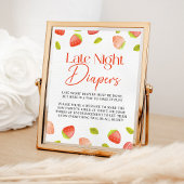 Strawberry Spate Night Diapers Berry Sweet Showdus Poster