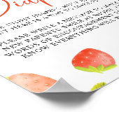 Strawberry Spate Night Diapers Berry Sweet Showdus Poster (Ecke)