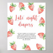 Strawberry \ Spate night diapers Spiel Poster (Vorne)