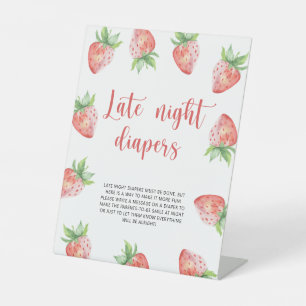 Strawberry \ Spate night diapers Spiel Sockelschild