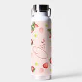 Strawberry spendet personalisierten Namen Trinkflasche (Vorne)