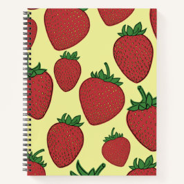 Strawberry Spiral Notebook Notizblock