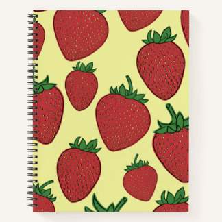 Strawberry Spiral Notebook Notizblock