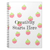 Strawberry Spiral NoteBook Notizblock (Vorderseite)