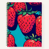 Strawberry spiral notebook notizblock (Vorderseite)