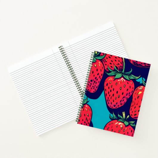 Strawberry spiral notebook notizblock (Innenseite)