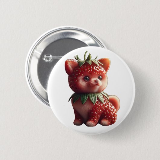 Strawberry Spitz Button (Vorne & Hinten)