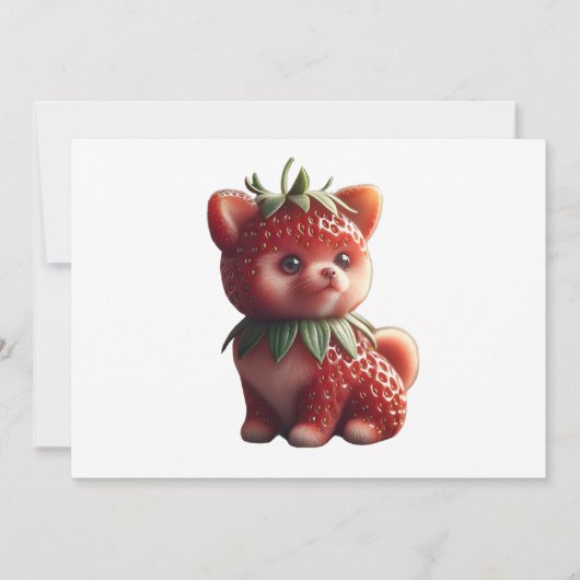Strawberry Spitz Einladung (Vorderseite)