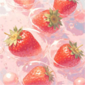 Strawberry Splash Aufkleber (Vorderseite)
