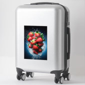 Strawberry Splash Aufkleber (Koffer)
