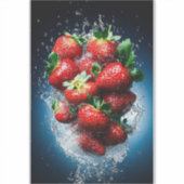 Strawberry Splash Aufkleber (Vorderseite)