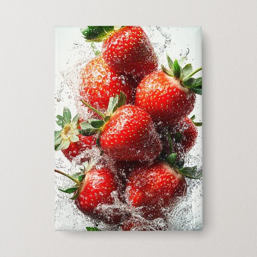 Strawberry Splash Button (Vorderseite)