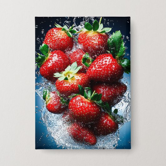 Strawberry Splash Button (Vorderseite)