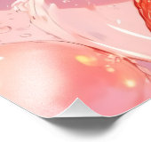 Strawberry Splash Fotodruck (Ecke)