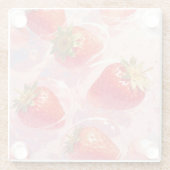Strawberry Splash Glasuntersetzer (Rückseite)
