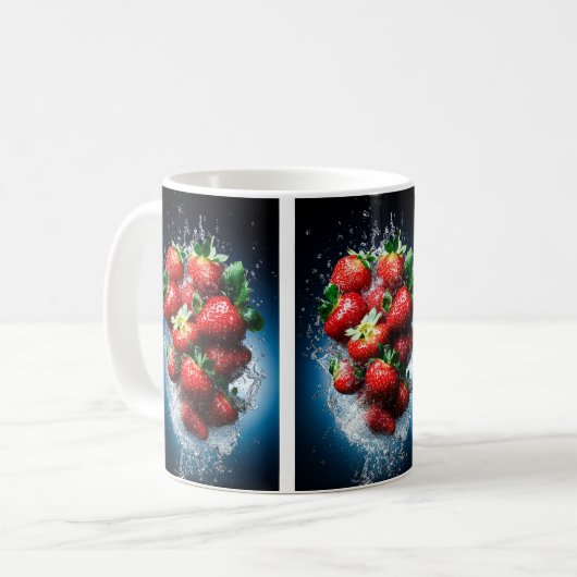 Strawberry Splash Kaffeetasse (Vorderseite Links)