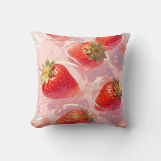 Strawberry Splash Kissen