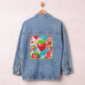 Strawberry Splash Muster Jeansjacke (Hangar)