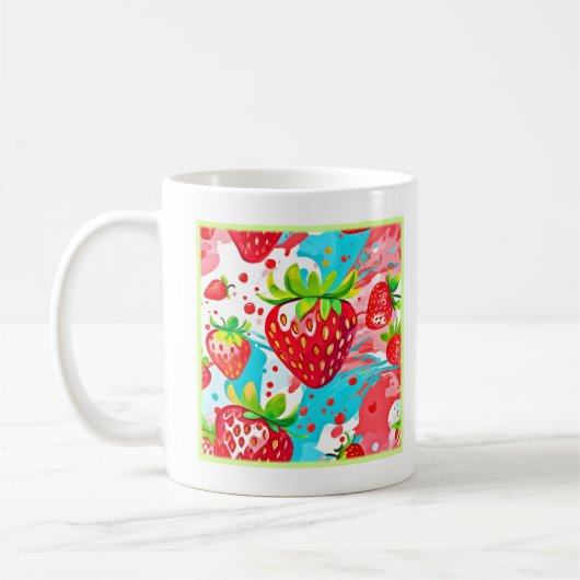 Strawberry Splash Muster Kaffeetasse (Links)