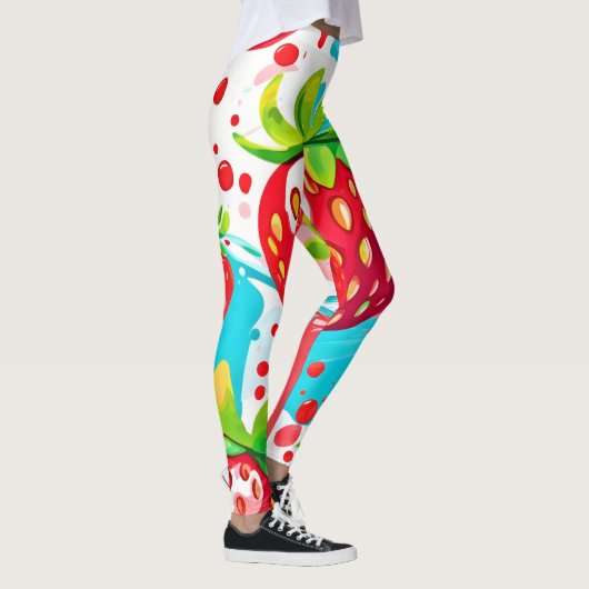 Strawberry Splash Muster Leggings (Rechts)