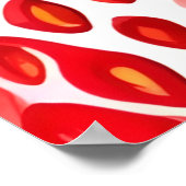 Strawberry Splash Muster Poster (Ecke)