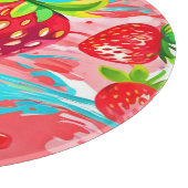 Strawberry Splash Muster Schneidebrett (Ecke)