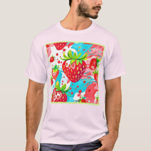 Strawberry Splash Muster T-Shirt
