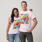 Strawberry Splash Muster T-Shirt (Unisex)