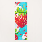 Strawberry Splash Muster Yogamatte (Vorderseite)