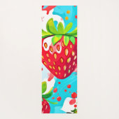 Strawberry Splash Muster Yogamatte (Rückseite)