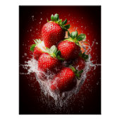 Strawberry Splash Poster (Vorderseite)