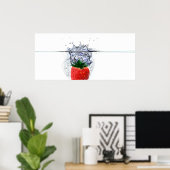 Strawberry Splash Poster (Heimbüro)