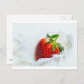 Strawberry Splash Postkarte (Vorne/Hinten)