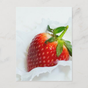 Strawberry Splash Postkarte