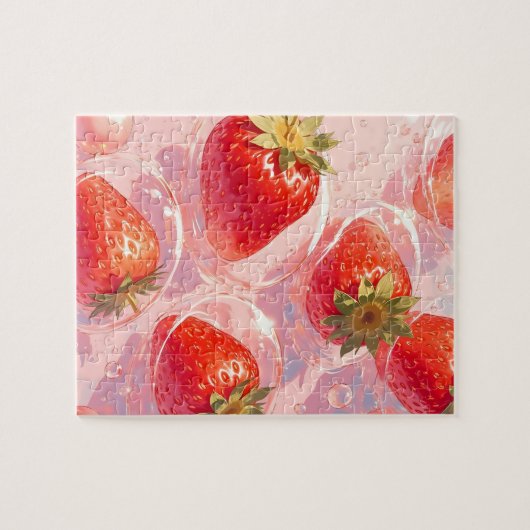 Strawberry Splash Puzzle (Horizontal)