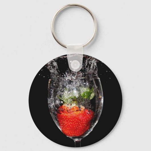 Strawberry Splash Schlüsselanhänger (Vorderseite)