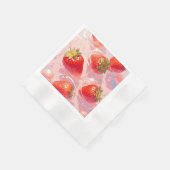 Strawberry Splash Serviette (Ecke)