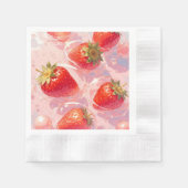 Strawberry Splash Serviette (Vorderseite)
