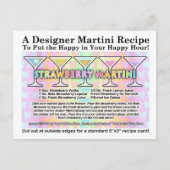 Strawberry Spring Martini Rezept Karte (Vorderseite)