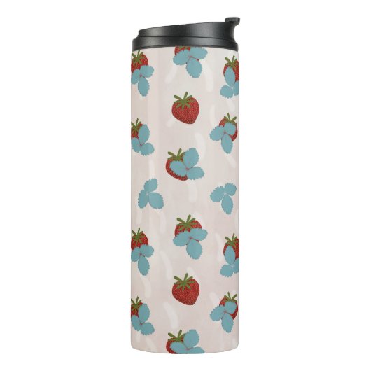 Strawberry Sprinkle Thermal Tumbler Thermosbecher (Nach links gedreht)