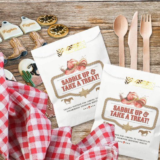 Strawberry Stampede Birthday Geschenktütchen