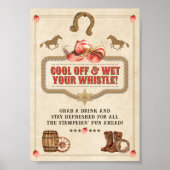 Strawberry Stampede Geburtstagstrinkzeichen Poster (Vorne)